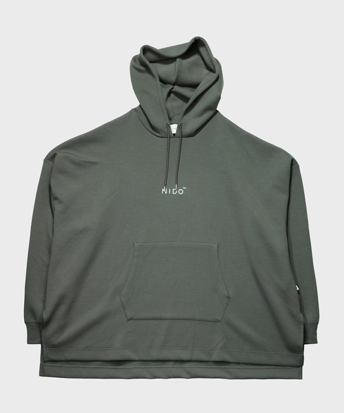 NIDO（ニド）の「スリットダンボールパーカ（パーカー・メンズ・パープル/グレー/グリーン・M/L）」の15枚目の写真