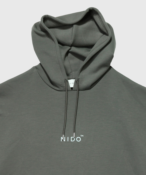 NIDO（ニド）の「スリットダンボールパーカ（パーカー・メンズ・パープル/グレー/グリーン・M/L）」の7枚目の写真