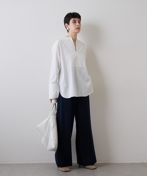 Whim Gazette（ウィムガゼット）の「ウールセンタープレスパンツ（その他パンツ・レディース・キャメル/ネイビー・36/38）」の13枚目の写真