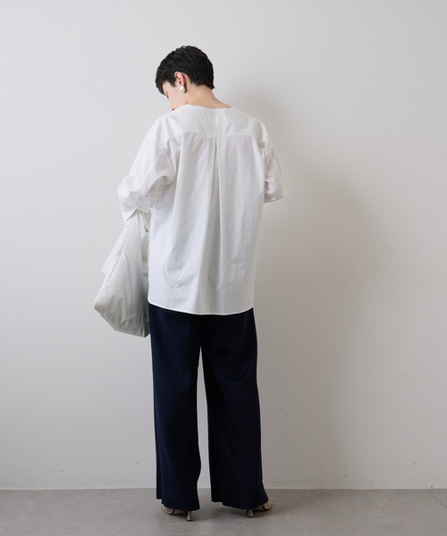 Whim Gazette（ウィムガゼット）の「ウールセンタープレスパンツ（その他パンツ・レディース・キャメル/ネイビー・36/38）」の15枚目の写真