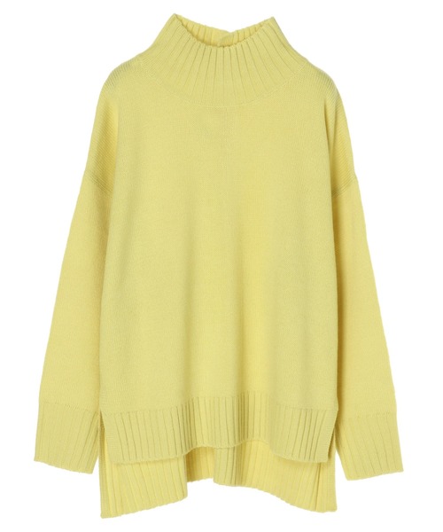 Green Parks(グリーンパークス)の「スリット入り度詰めプルオーバー*(ニット/セーター・レディース・チャコールグレー/ベージュ/アイボリー/ブルー/イエロー/ピンク・FREE)」の5枚目の写真