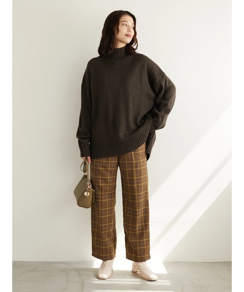 Green Parks(グリーンパークス)の「スリット入り度詰めプルオーバー*(ニット/セーター・レディース・チャコールグレー/ベージュ/アイボリー/ブルー/イエロー/ピンク・FREE)」の17枚目の写真