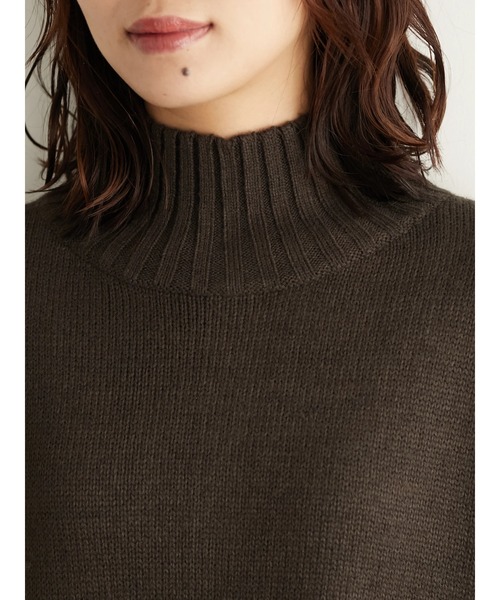 Green Parks(グリーンパークス)の「スリット入り度詰めプルオーバー*(ニット/セーター・レディース・チャコールグレー/ベージュ/アイボリー/ブルー/イエロー/ピンク・FREE)」の15枚目の写真