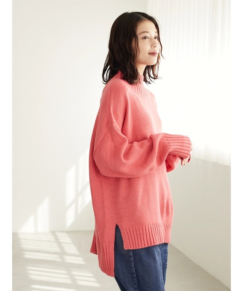 Green Parks(グリーンパークス)の「スリット入り度詰めプルオーバー*(ニット/セーター・レディース・チャコールグレー/ベージュ/アイボリー/ブルー/イエロー/ピンク・FREE)」の20枚目の写真