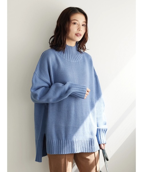 Green Parks(グリーンパークス)の「スリット入り度詰めプルオーバー*(ニット/セーター・レディース・チャコールグレー/ベージュ/アイボリー/ブルー/イエロー/ピンク・FREE)」の11枚目の写真