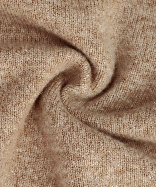 vingtrois（バントロア）の「【vingtrois】タスマニアウール100%ワイドリブVネックカーディガン（カーディガン/ボレロ・レディース・ブルー/モカ/グリーン/アイボリー/ブラック・M）」の10枚目の写真