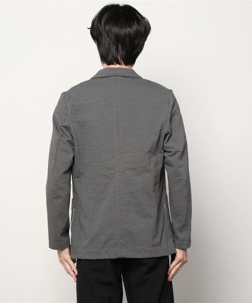 Jackman（ジャックマン）の「JACKMAN/ジャックマン　ステッチジャケット　STRETCH JACKET（テーラードジャケット・メンズ・グレー・M）」の4枚目の写真