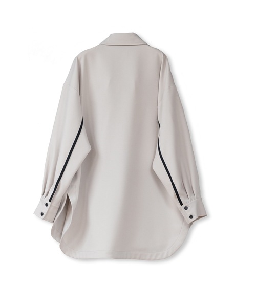 La SRIC（ラスリック）の「La SRIC / テープラインCPOシャツ【セットアップ可】（シャツ/ブラウス・レディース・ブラック/グレー系その他・38）」の13枚目の写真