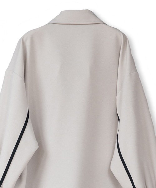 La SRIC（ラスリック）の「La SRIC / テープラインCPOシャツ【セットアップ可】（シャツ/ブラウス・レディース・ブラック/グレー系その他・38）」の15枚目の写真