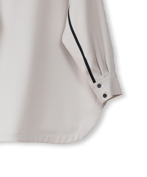 La SRIC（ラスリック）の「La SRIC / テープラインCPOシャツ【セットアップ可】（シャツ/ブラウス・レディース・ブラック/グレー系その他・38）」の17枚目の写真