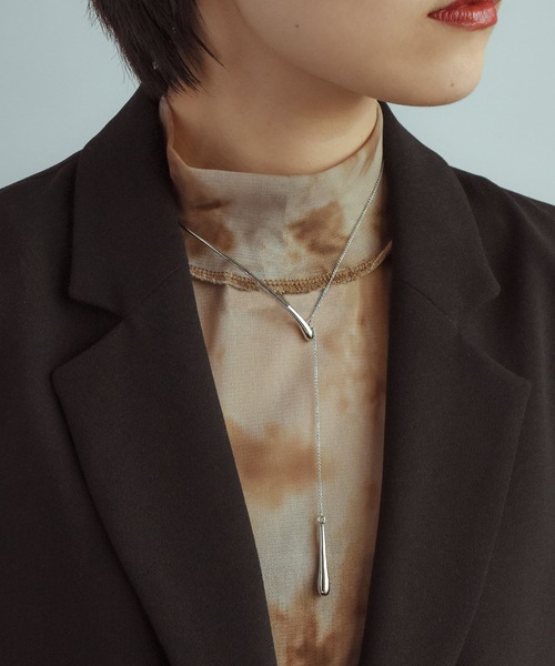 GOLDY（ゴールディ）の「カーブド メタル "Y"シェイプ ネックレス（ネックレス・レディース・ゴールド/シルバー/その他1・FREE）」の11枚目の写真