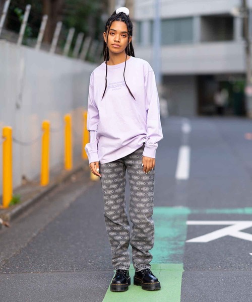 X-girl(エックスガール)の「MIDSUMMER NIGHTS DREAM L/S TEE(Tシャツ/カットソー・レディース・ホワイト/ライトパープル/チャコール・S/M/L/XL)」の13枚目の写真