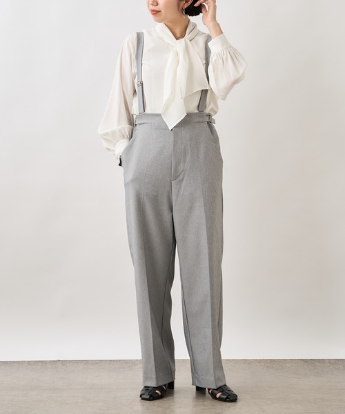 Omekashi（オメカシ）の「サスペンダーパンツ（その他パンツ・レディース・ベージュ/グレー・FREE）」の3枚目の写真