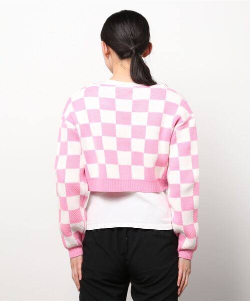 CRANK（クランク）の「【CRANK/クランク】CHECKER CROP CARDIGAN
