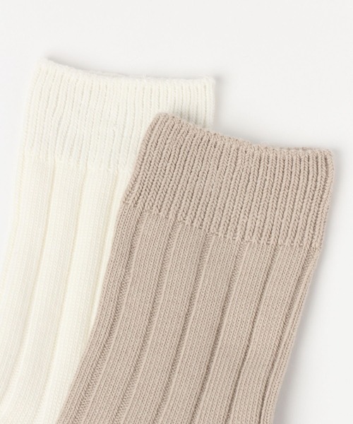 ANGEL SOCKS（エンジェルソックス）の「AngelSocks／WIDE KNIT ソックス  2264914（ソックス/靴下・レディース・ブラック/ベージュ/ブルー/マスタード/アイボリー・FREE）」の9枚目の写真