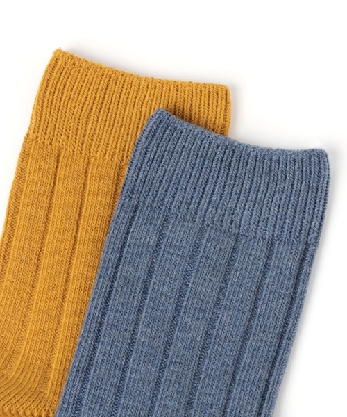 ANGEL SOCKS（エンジェルソックス）の「AngelSocks／WIDE KNIT ソックス  2264914（ソックス/靴下・レディース・ブラック/ベージュ/ブルー/マスタード/アイボリー・FREE）」の10枚目の写真