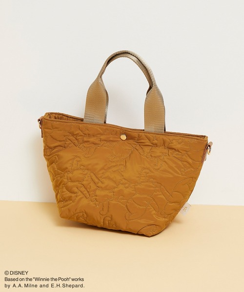 Disney（ディズニー）の「【プー/ティガー】キルティングトート＆ショルダーバッグ（トートバッグ・レディース・キャメル/グリーン系その他2・FREE）」の6枚目の写真