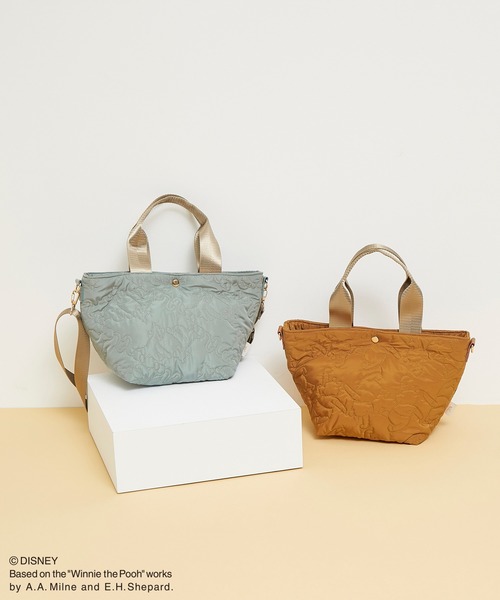 Disney（ディズニー）の「【プー/ティガー】キルティングトート＆ショルダーバッグ（トートバッグ・レディース・キャメル/グリーン系その他2・FREE）」の10枚目の写真