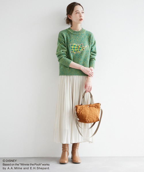 Disney（ディズニー）の「【プー/ティガー】キルティングトート＆ショルダーバッグ（トートバッグ・レディース・キャメル/グリーン系その他2・FREE）」の8枚目の写真