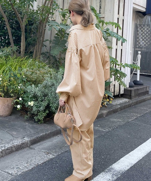 w closet（ダブルクローゼット）の「チェックシャツはおり（シャツ