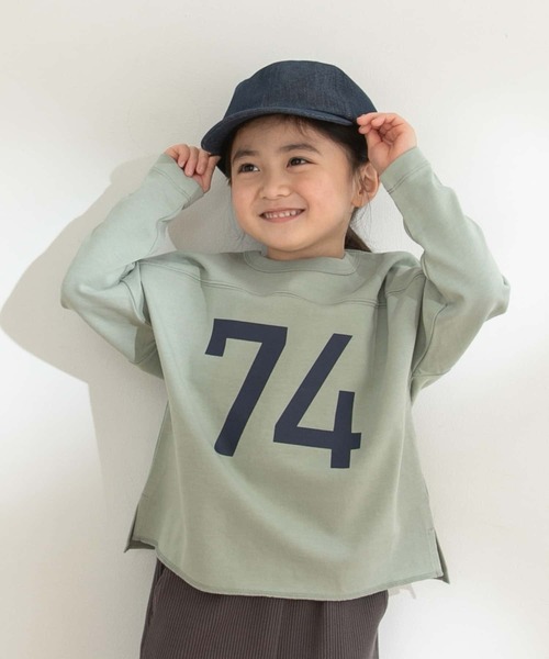 ヘビーウェイトナンバリングロングTシャツ(KIDS)
