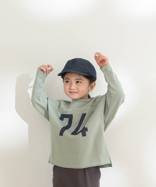 ヘビーウェイトナンバリングロングTシャツ(KIDS)