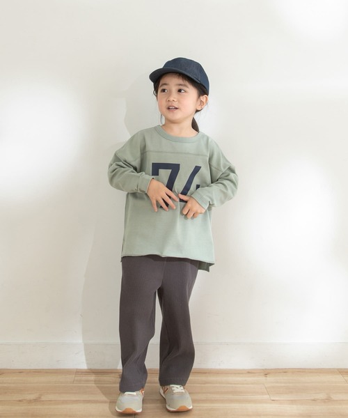 ヘビーウェイトナンバリングロングTシャツ(KIDS)