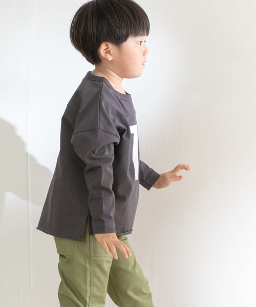 ヘビーウェイトナンバリングロングTシャツ(KIDS)