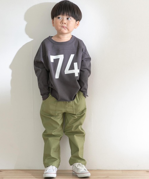 ヘビーウェイトナンバリングロングTシャツ(KIDS)