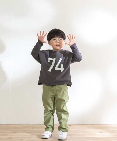 ヘビーウェイトナンバリングロングTシャツ(KIDS)