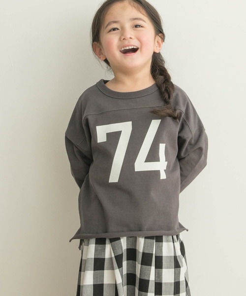 ヘビーウェイトナンバリングロングTシャツ(KIDS)