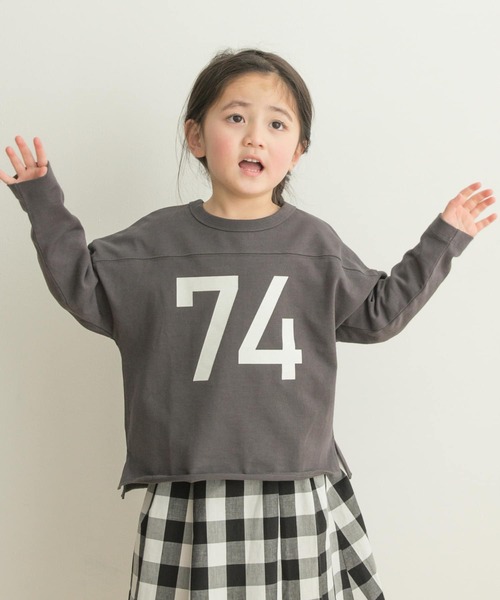 ヘビーウェイトナンバリングロングTシャツ(KIDS)