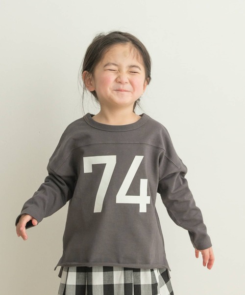ヘビーウェイトナンバリングロングTシャツ(KIDS)