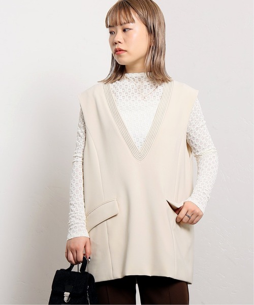 JOINT WORKS（ジョイントワークス）の「J-ダブルクロスベスト（ベスト・レディース・ブラック/キナリ・FREE）」の8枚目の写真