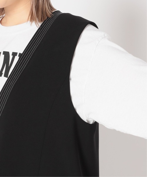 JOINT WORKS（ジョイントワークス）の「J-ダブルクロスベスト（ベスト・レディース・ブラック/キナリ・FREE）」の15枚目の写真