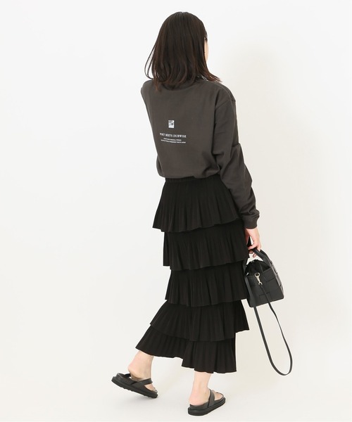 POET MEETS DUBWISE（ポエットミーツダブワイズ）の「POET MEETS DUBWISE SOMETIMES LONGTシャツ◆（Tシャツ/カットソー・レディース・ホワイト/ブラック・FREE）」の5枚目の写真