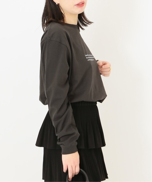 POET MEETS DUBWISE（ポエットミーツダブワイズ）の「POET MEETS DUBWISE SOMETIMES LONGTシャツ◆（Tシャツ/カットソー・レディース・ホワイト/ブラック・FREE）」の9枚目の写真