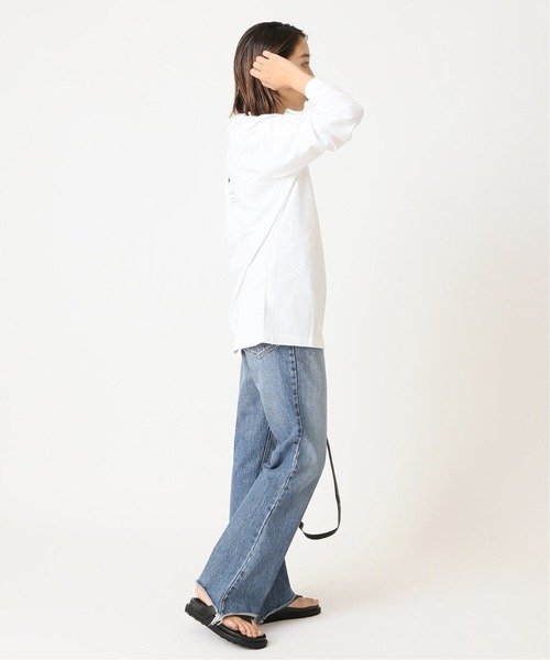 POET MEETS DUBWISE（ポエットミーツダブワイズ）の「POET MEETS DUBWISE SOMETIMES LONGTシャツ◆（Tシャツ/カットソー・レディース・ホワイト/ブラック・FREE）」の13枚目の写真