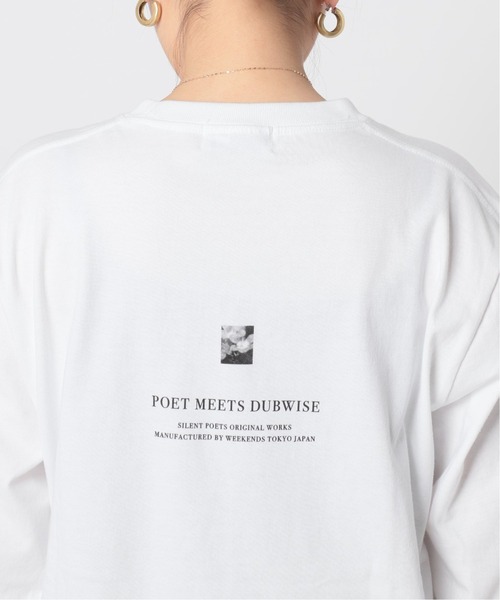 POET MEETS DUBWISE（ポエットミーツダブワイズ）の「POET MEETS DUBWISE SOMETIMES LONGTシャツ◆（Tシャツ/カットソー・レディース・ホワイト/ブラック・FREE）」の20枚目の写真