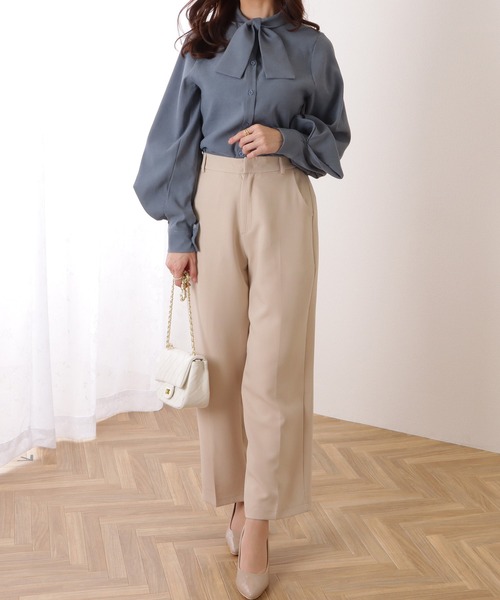 Lace Ladies(レースレディース)の「ボウタイ ボリューム袖 シャツ(シャツ/ブラウス・レディース・ホワイト/ブラック/ベージュ/ブルー・S/M/L)」の21枚目の写真