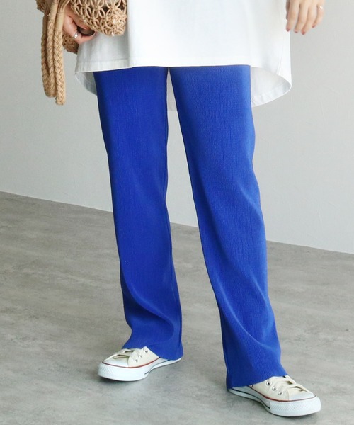 reca(レカ)の「自分の好みの着丈にできる!セルフカットプリーツパンツ(その他パンツ・レディース・ブルー/パープル/アイボリー/オレンジ/ブラック/グリーン/テラコッタ/ダークグリーン/マスタード/グリーン系その他/ブルー系その他/ピンク系その他/グレイッシュベージュ/ピンク系その他2・M)」の9枚目の写真