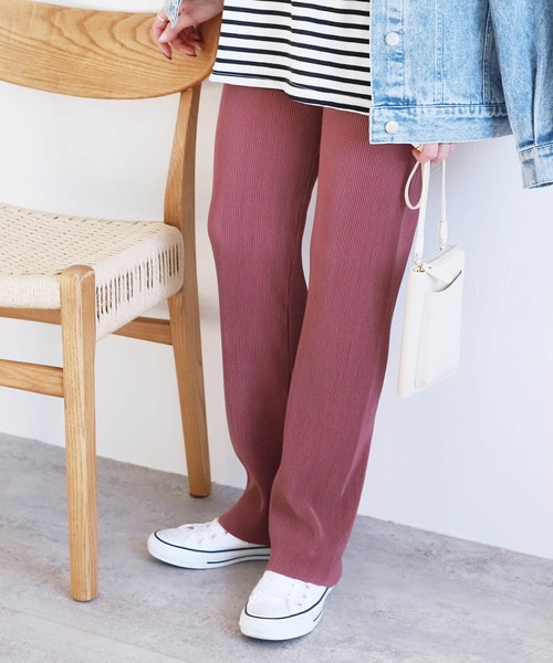 reca(レカ)の「自分の好みの着丈にできる!セルフカットプリーツパンツ(その他パンツ・レディース・ブルー/パープル/アイボリー/オレンジ/ブラック/グリーン/テラコッタ/ダークグリーン/マスタード/グリーン系その他/ブルー系その他/ピンク系その他/グレイッシュベージュ/ピンク系その他2・M)」の17枚目の写真