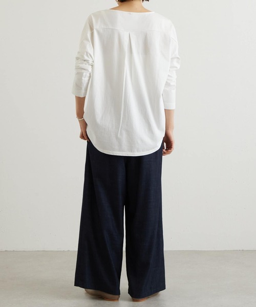 BEARDSLEY（ビアズリー）の「3サイズ展開 フロント刺繍カットソー（Tシャツ/カットソー・レディース・ホワイト・0/1/2）」の17枚目の写真