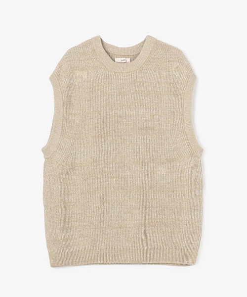 UNFIL(アンフィル)の「unfil | リブニットベスト MEN(ベスト・メンズ・ブラック系その他/ベージュ系その他・4)」の10枚目の写真