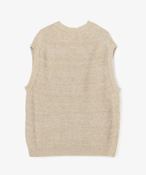 UNFIL(アンフィル)の「unfil | リブニットベスト MEN(ベスト・メンズ・ブラック系その他/ベージュ系その他・4)」の9枚目の写真