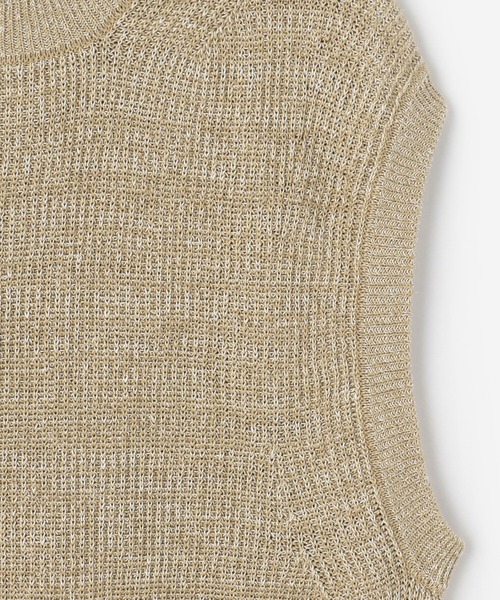 UNFIL(アンフィル)の「unfil | リブニットベスト MEN(ベスト・メンズ・ブラック系その他/ベージュ系その他・4)」の7枚目の写真