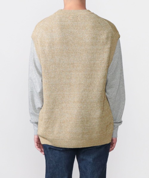 UNFIL(アンフィル)の「unfil | リブニットベスト MEN(ベスト・メンズ・ブラック系その他/ベージュ系その他・4)」の11枚目の写真