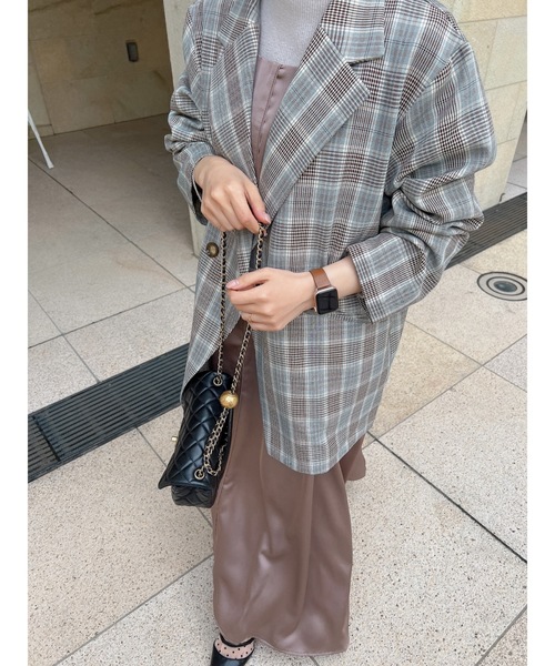 jumelle(ジュメロ)の「サテンセンターキャミOP(ワンピース・レディース・ブラック/ブラウン/ピンク・FREE)」の11枚目の写真