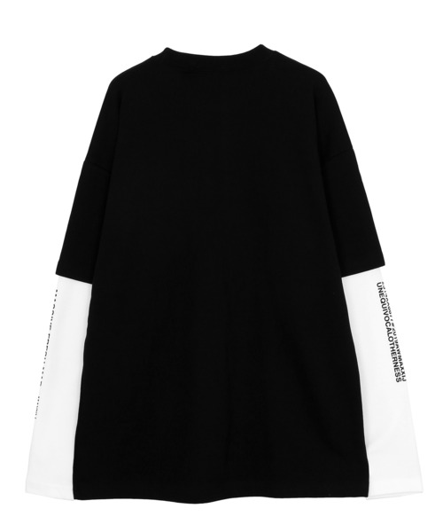 Figments（フィグメンツ）の「フェイクレイヤードロンT（Tシャツ/カットソー・レディース・ホワイト/ブラック/パープル・FREE）」の8枚目の写真