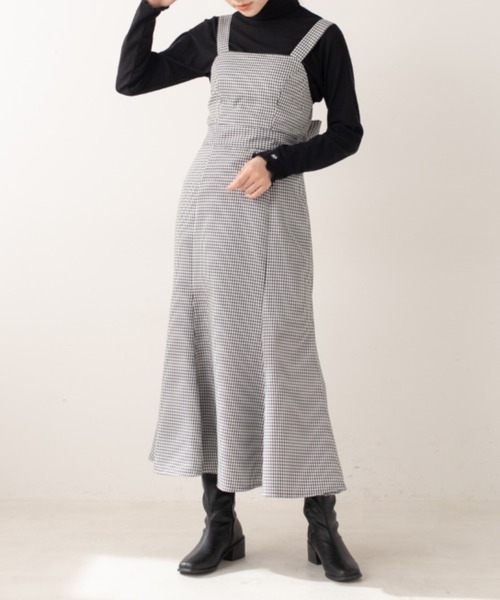 OLIVE des OLIVE（オリーブデオリーブ）の「【WEB限定】マーメイドジャンスカ/バックリボン/ワンピース（ワンピース・レディース・オフホワイト/ブラック/ベージュ/ブルー・FREE）」の16枚目の写真